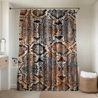 Wild Animal Skins Bathroom Set Vintage Snake Skin Pattern - Wonder Print Shop
