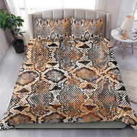 Wild Animal Skins Bedding Set Vintage Snake Skin Pattern - Wonder Print Shop