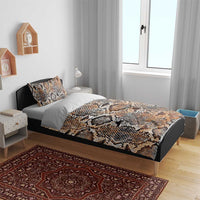 Wild Animal Skins Bedding Set Vintage Snake Skin Pattern - Wonder Print Shop