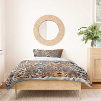 Wild Animal Skins Bedding Set Vintage Snake Skin Pattern - Wonder Print Shop