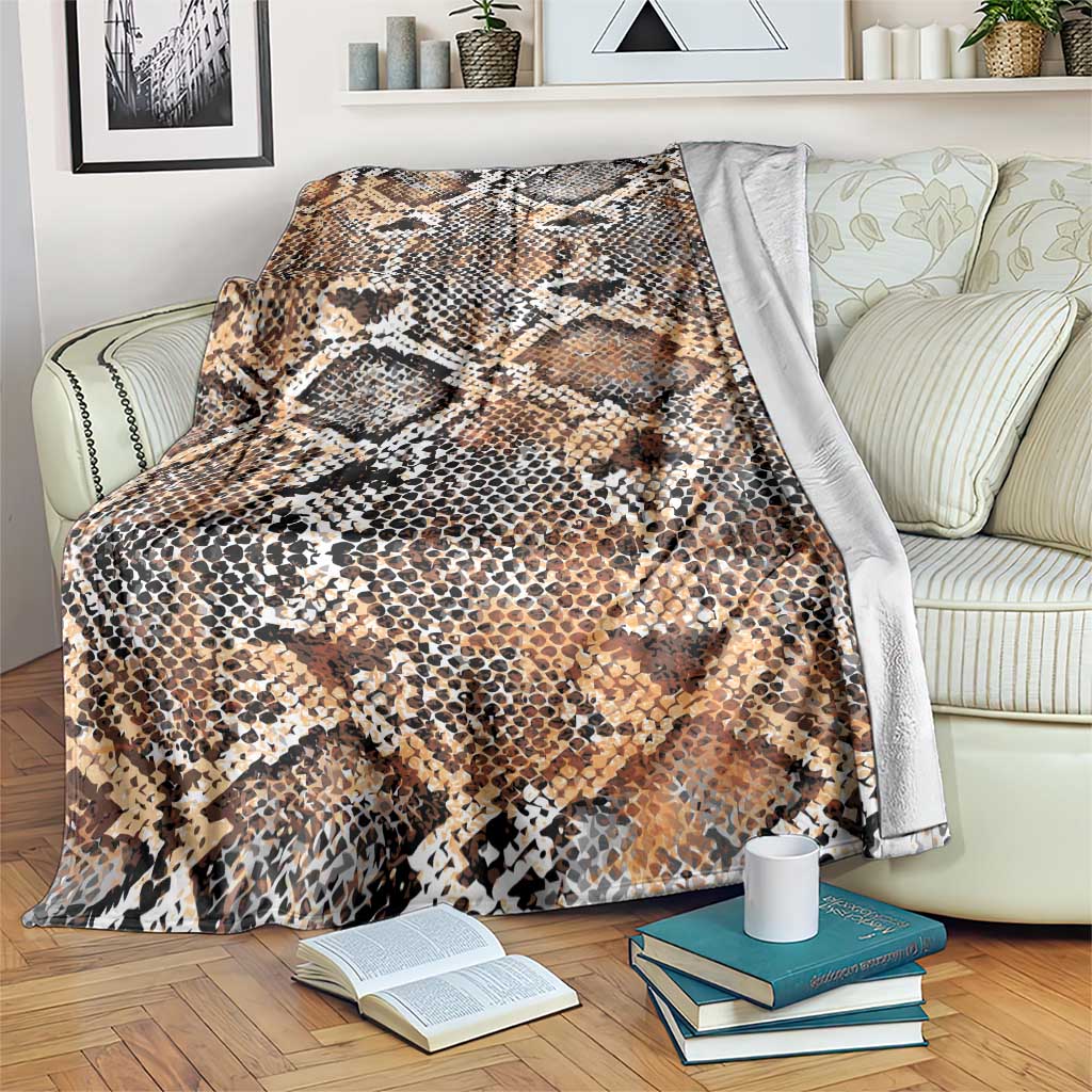 Wild Animal Skins Blanket Vintage Snake Skin Pattern - Wonder Print Shop