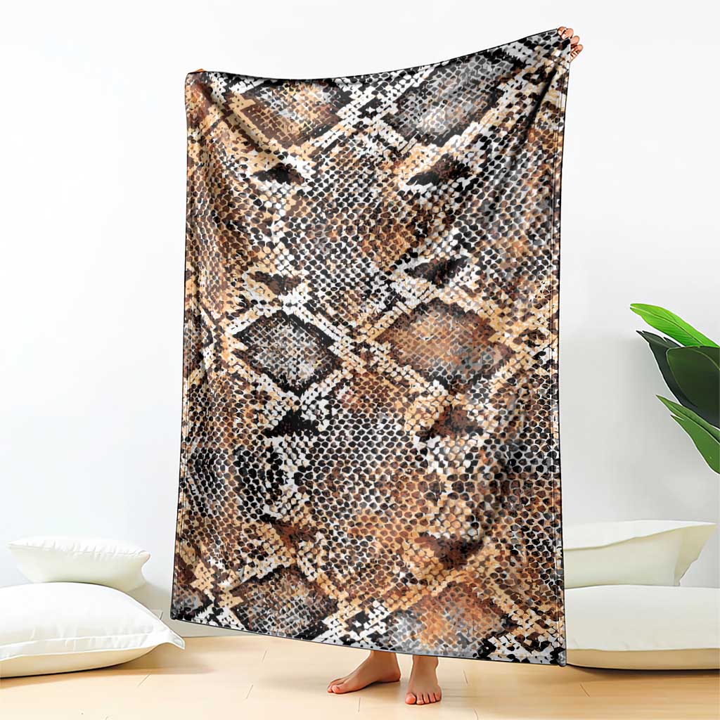 Wild Animal Skins Blanket Vintage Snake Skin Pattern - Wonder Print Shop