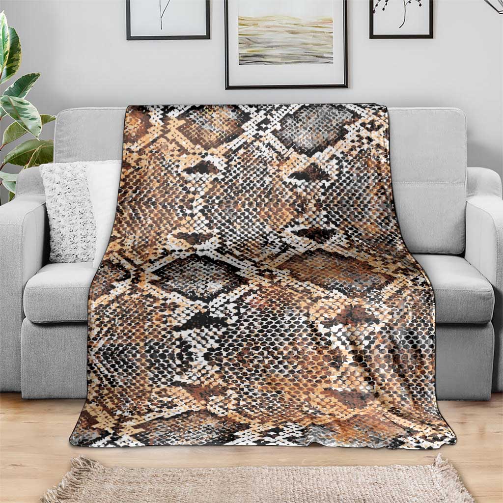 Wild Animal Skins Blanket Vintage Snake Skin Pattern - Wonder Print Shop