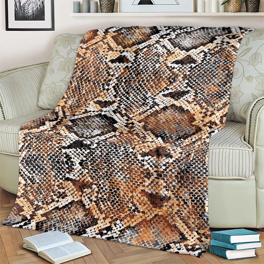 Wild Animal Skins Blanket Vintage Snake Skin Pattern - Wonder Print Shop