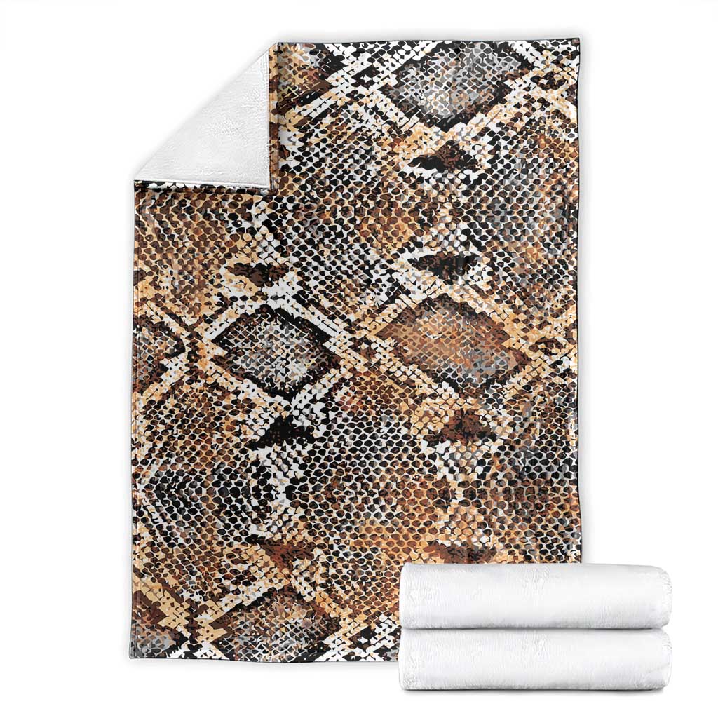 Wild Animal Skins Blanket Vintage Snake Skin Pattern - Wonder Print Shop