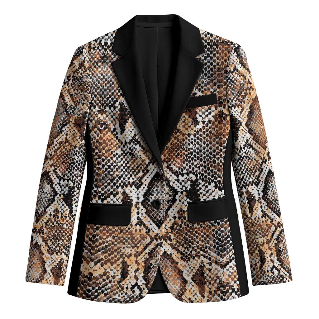 Wild Animal Skins Blazer Vintage Snake Skin Pattern - Wonder Print Shop