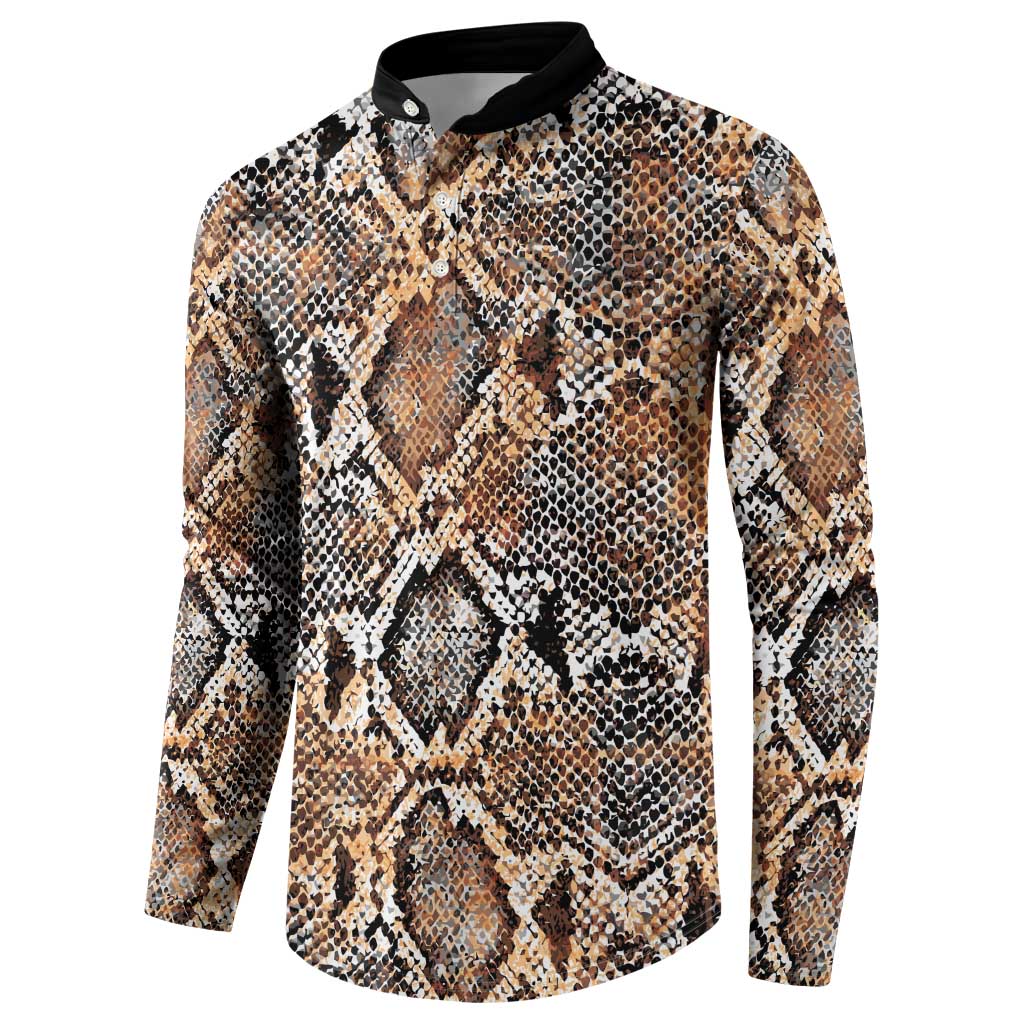Wild Animal Skins Button Sweatshirt Vintage Snake Skin Pattern - Wonder Print Shop