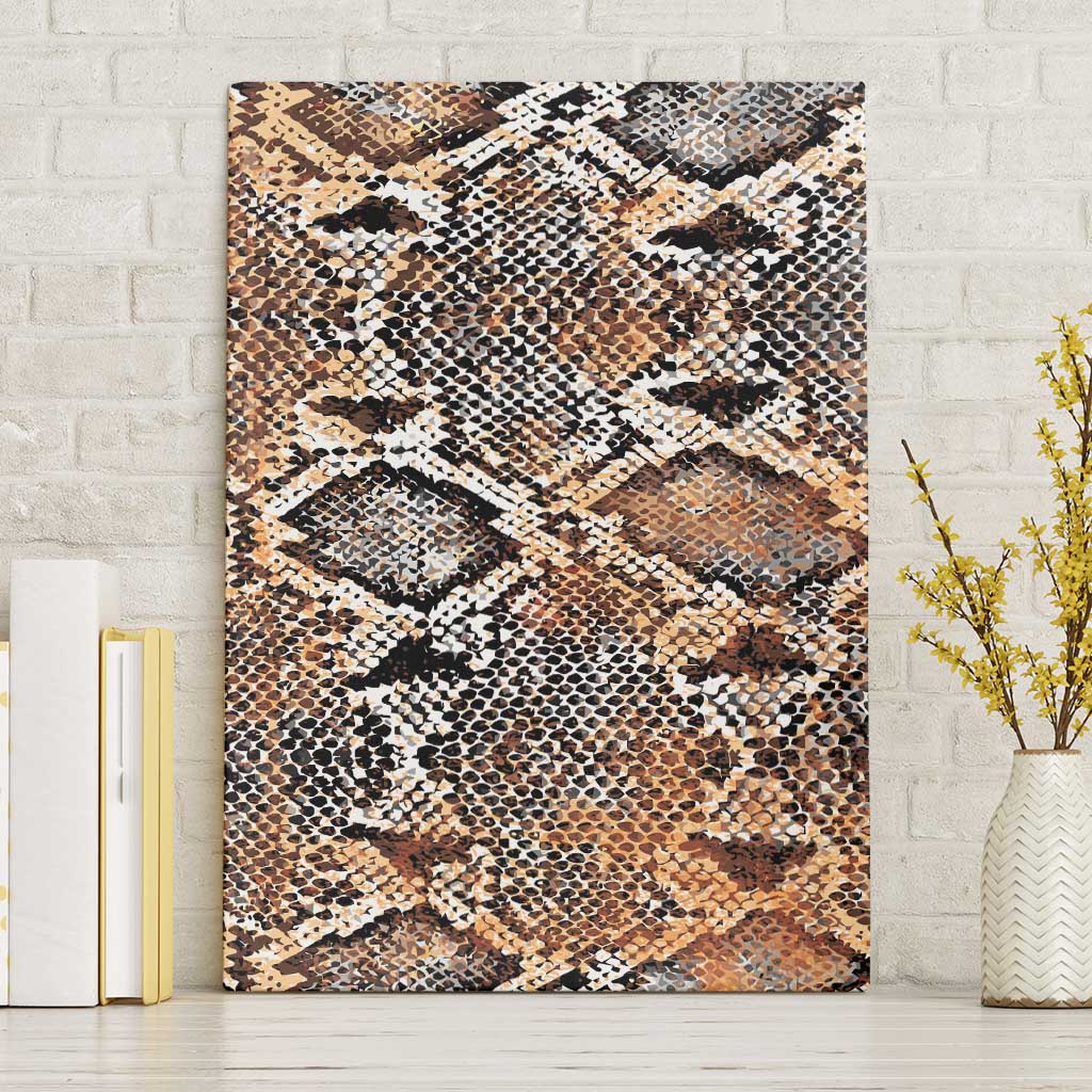 Wild Animal Skins Canvas Wall Art Vintage Snake Skin Pattern - Wonder Print Shop