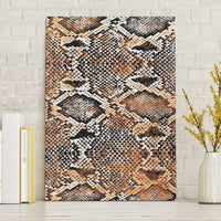 Wild Animal Skins Canvas Wall Art Vintage Snake Skin Pattern - Wonder Print Shop