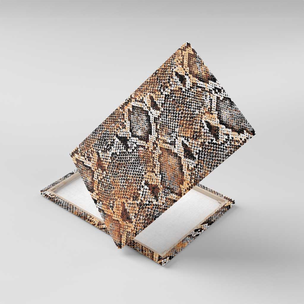 Wild Animal Skins Canvas Wall Art Vintage Snake Skin Pattern - Wonder Print Shop