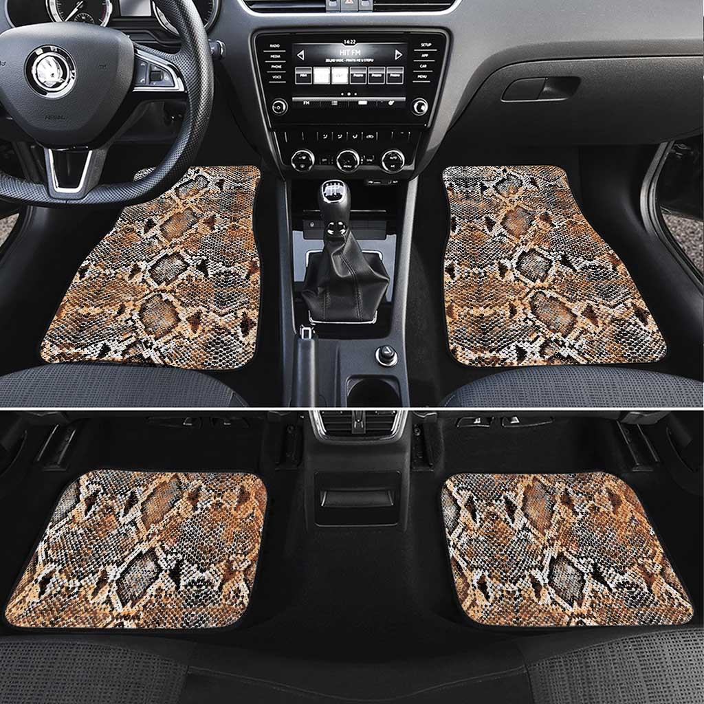 Wild Animal Skins Car Mats Vintage Snake Skin Pattern - Wonder Print Shop
