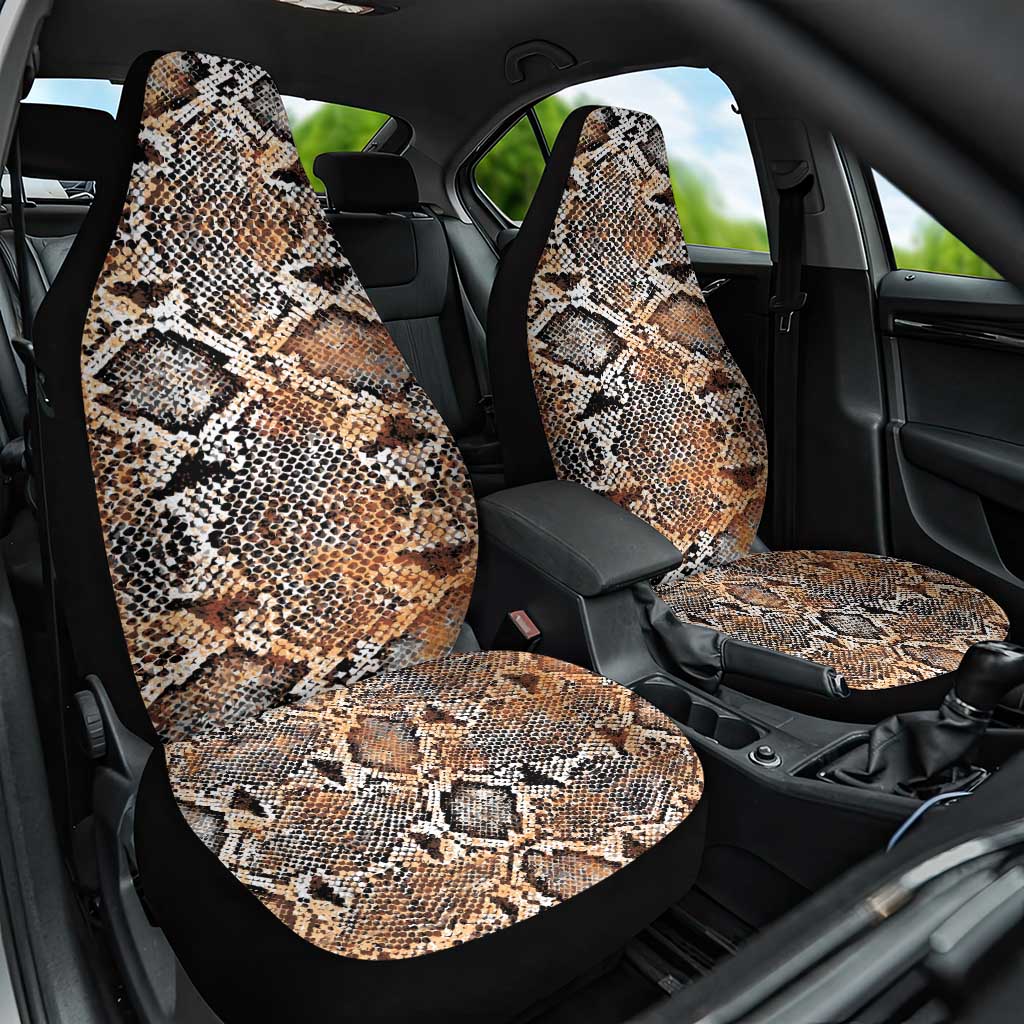 Wild Animal Skins Car Seat Cover Vintage Snake Skin Pattern - Wonder Print Shop