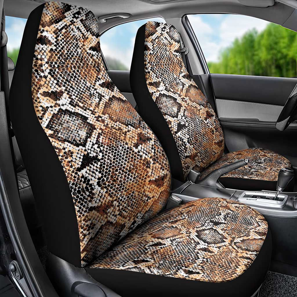 Wild Animal Skins Car Seat Cover Vintage Snake Skin Pattern - Wonder Print Shop