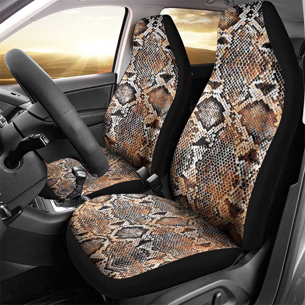 Wild Animal Skins Car Seat Cover Vintage Snake Skin Pattern - Wonder Print Shop