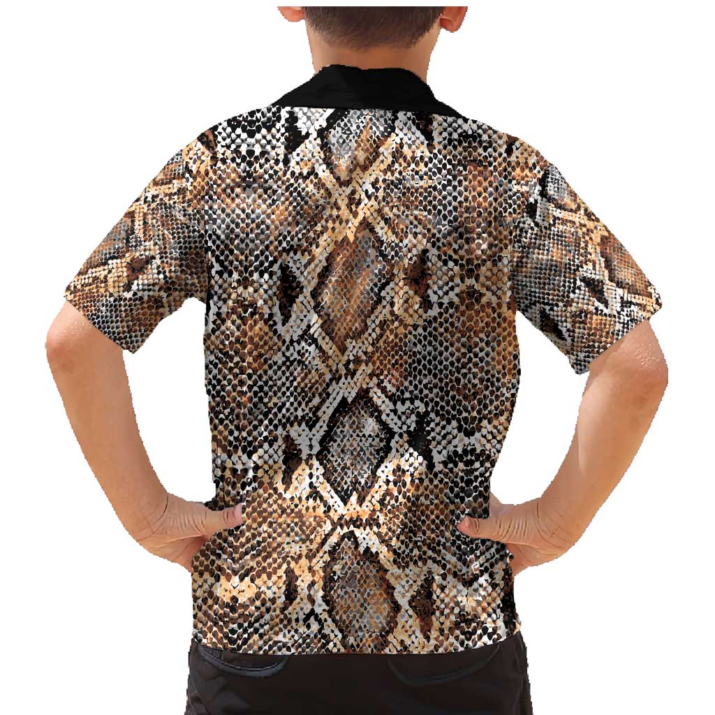Wild Animal Skins Family Matching Mermaid Dress and Hawaiian Shirt Vintage Snake Skin Pattern - Wonder Print Shop