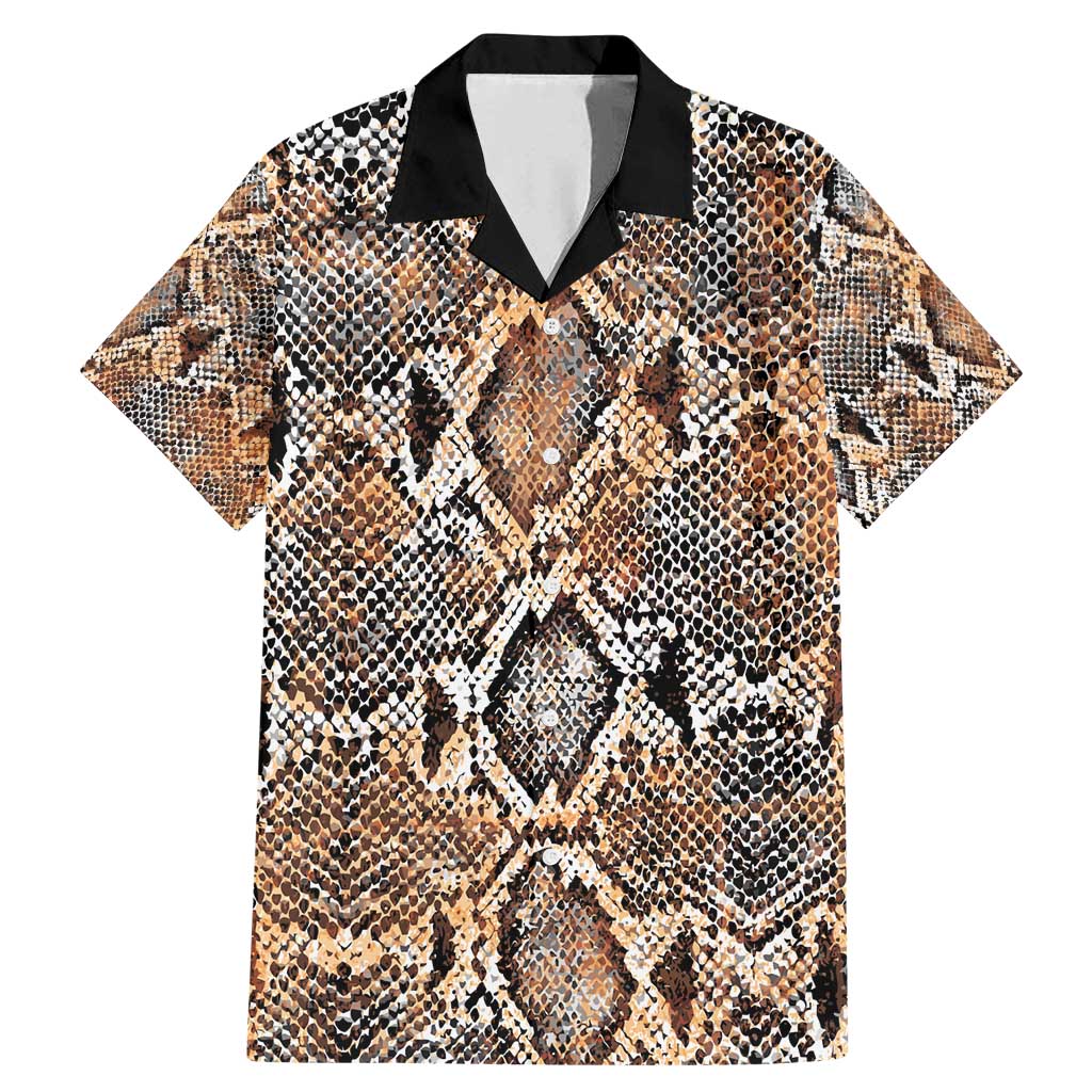 Wild Animal Skins Family Matching Mermaid Dress and Hawaiian Shirt Vintage Snake Skin Pattern - Wonder Print Shop