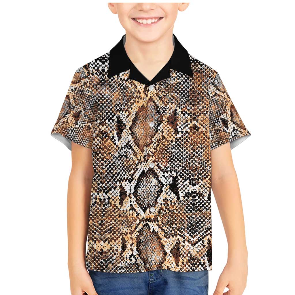 Wild Animal Skins Family Matching Mermaid Dress and Hawaiian Shirt Vintage Snake Skin Pattern - Wonder Print Shop