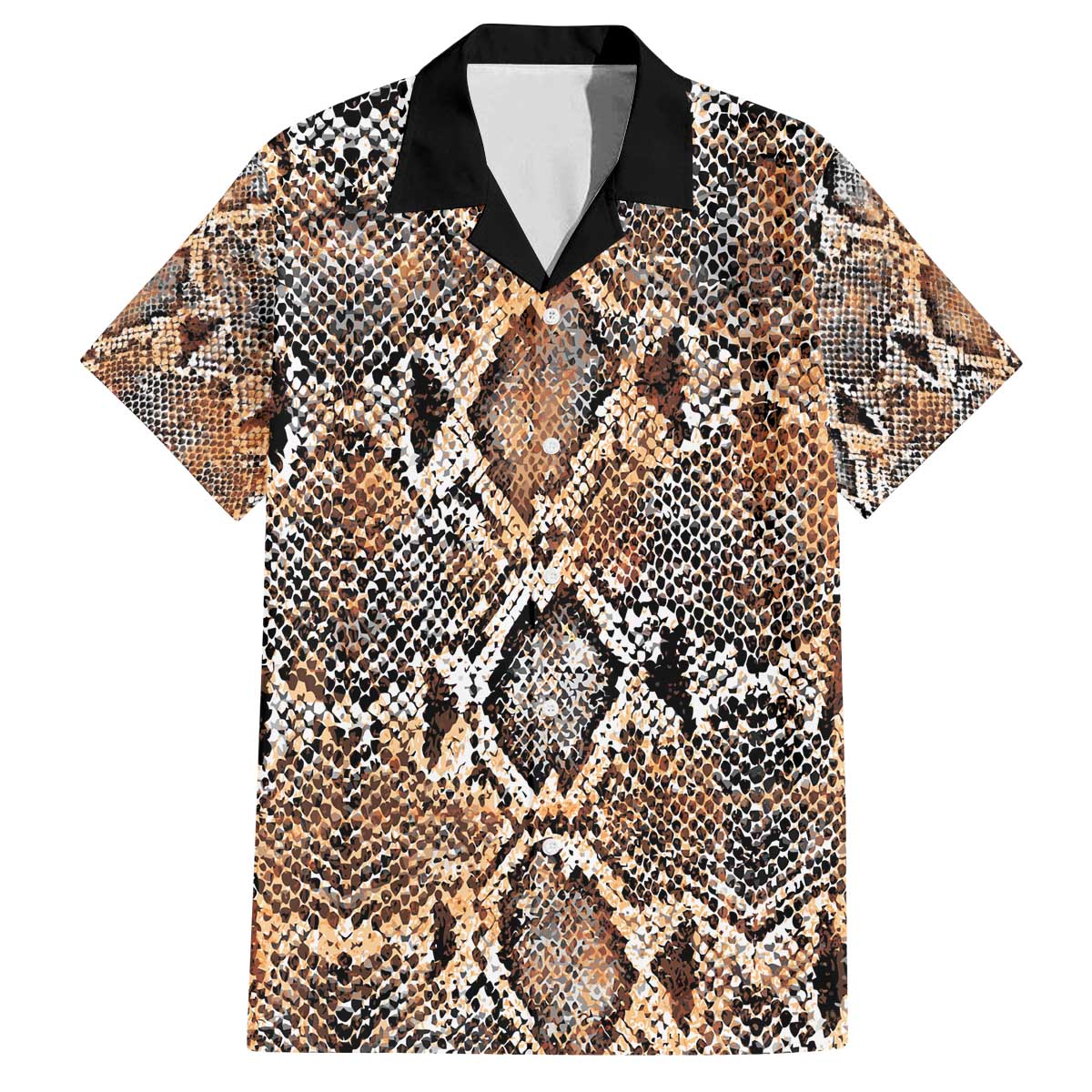 Wild Animal Skins Family Matching Off The Shoulder Long Sleeve Dress and Hawaiian Shirt Vintage Snake Skin Pattern - Wonder Print Shop