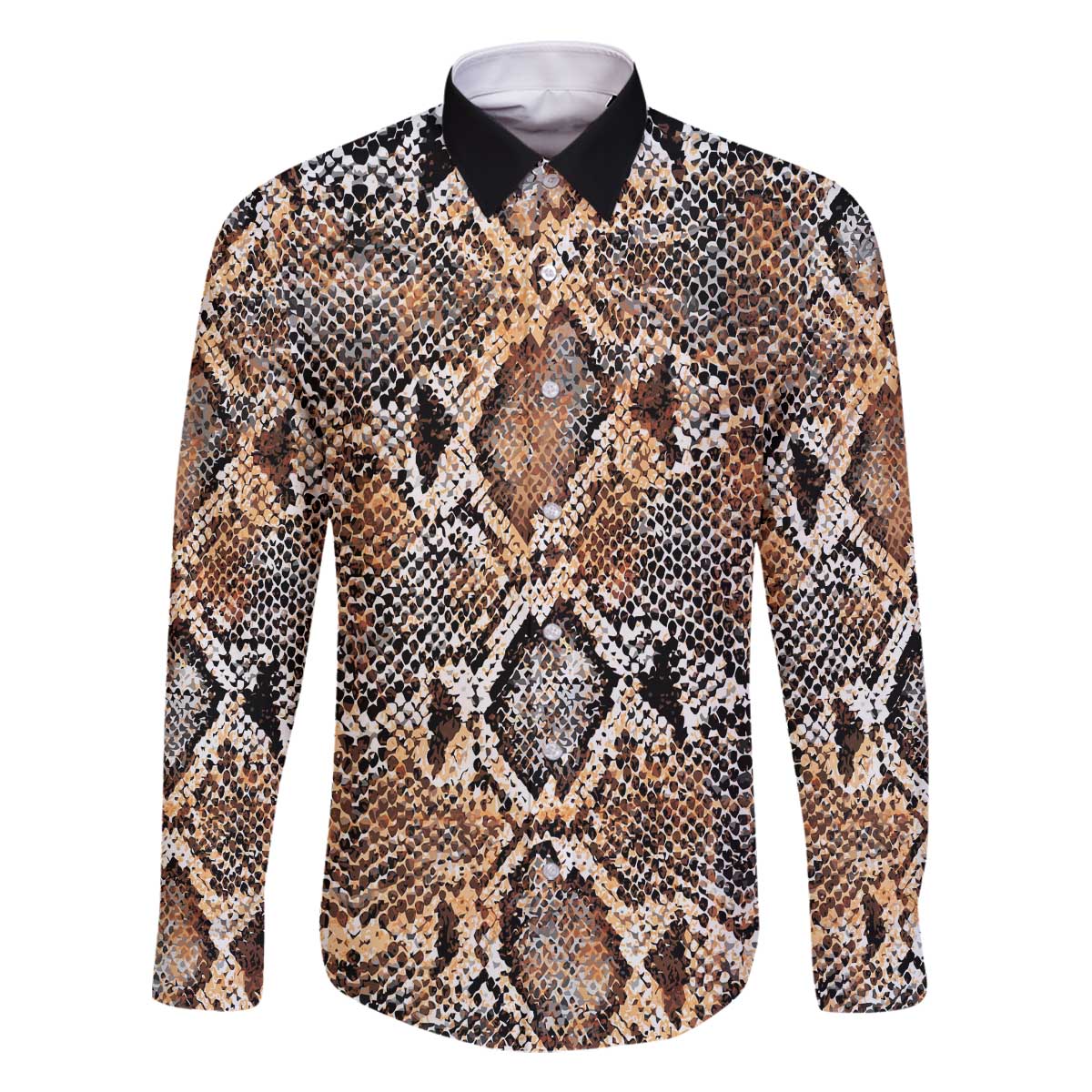 Wild Animal Skins Family Matching Off The Shoulder Long Sleeve Dress and Hawaiian Shirt Vintage Snake Skin Pattern - Wonder Print Shop