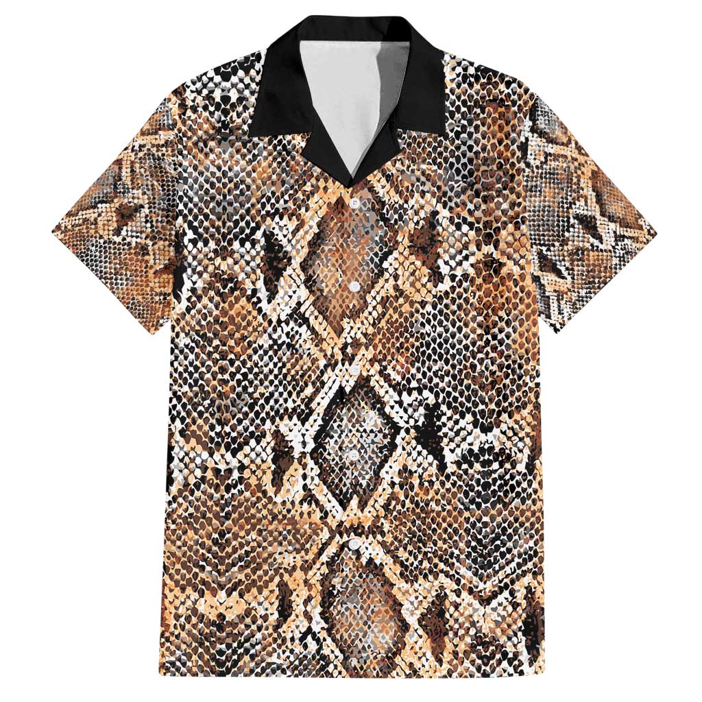 Wild Animal Skins Family Matching Off Shoulder Maxi Dress and Hawaiian Shirt Vintage Snake Skin Pattern - Wonder Print Shop