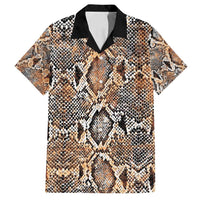 Wild Animal Skins Family Matching Off Shoulder Short Dress and Hawaiian Shirt Vintage Snake Skin Pattern - Wonder Print Shop