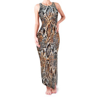 Wild Animal Skins Family Matching Tank Maxi Dress and Hawaiian Shirt Vintage Snake Skin Pattern - Wonder Print Shop