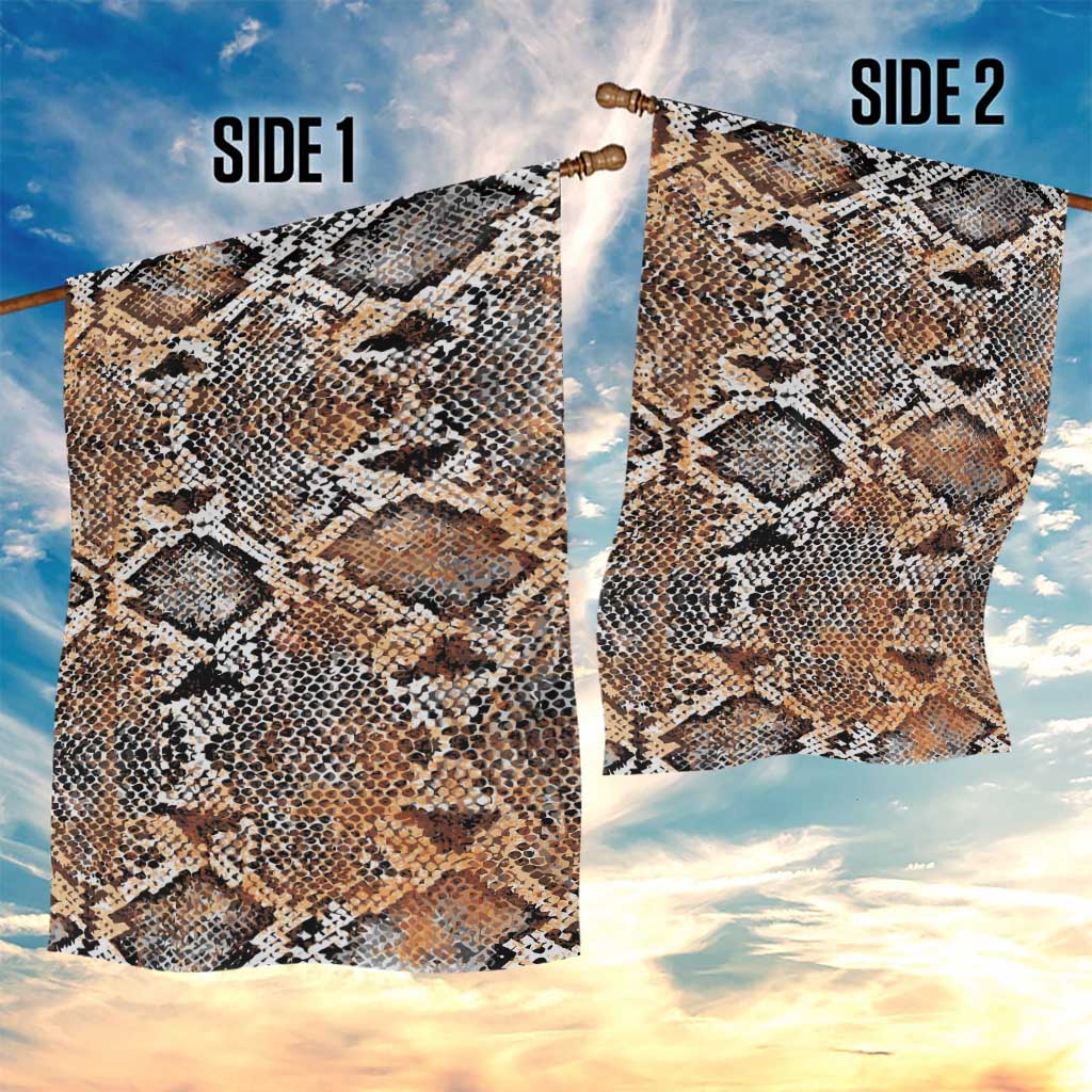 Wild Animal Skins Garden Flag Vintage Snake Skin Pattern - Wonder Print Shop