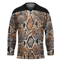 Wild Animal Skins Hockey Jersey Vintage Snake Skin Pattern - Wonder Print Shop
