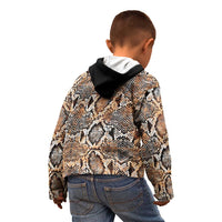 Wild Animal Skins Kid Hoodie Vintage Snake Skin Pattern - Wonder Print Shop