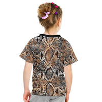 Wild Animal Skins Kid T Shirt Vintage Snake Skin Pattern - Wonder Print Shop