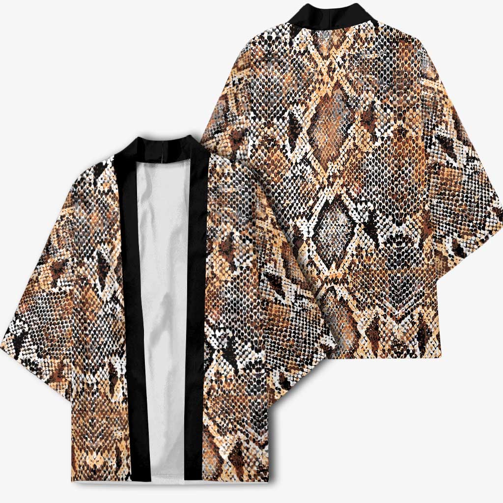 Wild Animal Skins Kimono Vintage Snake Skin Pattern - Wonder Print Shop