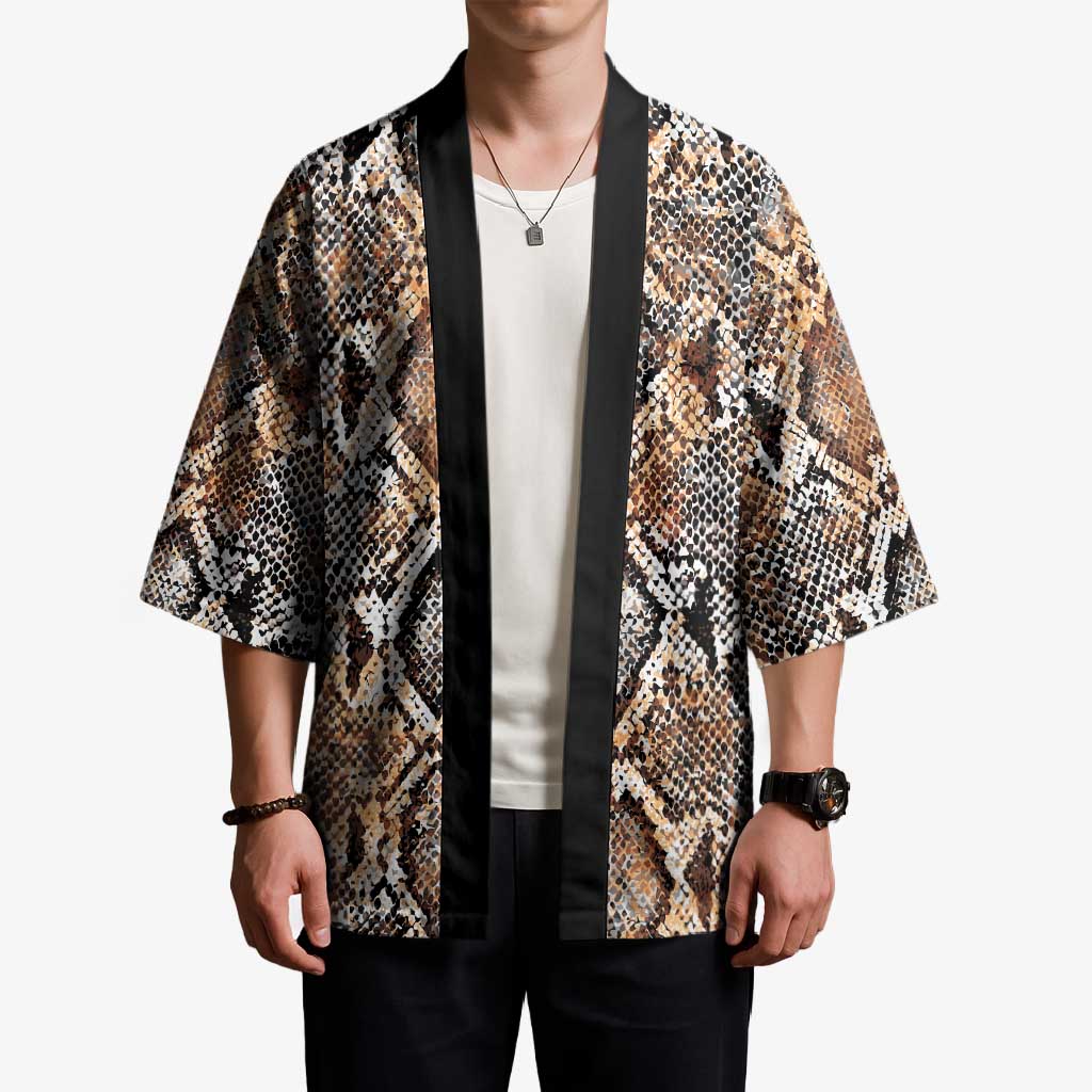 Wild Animal Skins Kimono Vintage Snake Skin Pattern - Wonder Print Shop