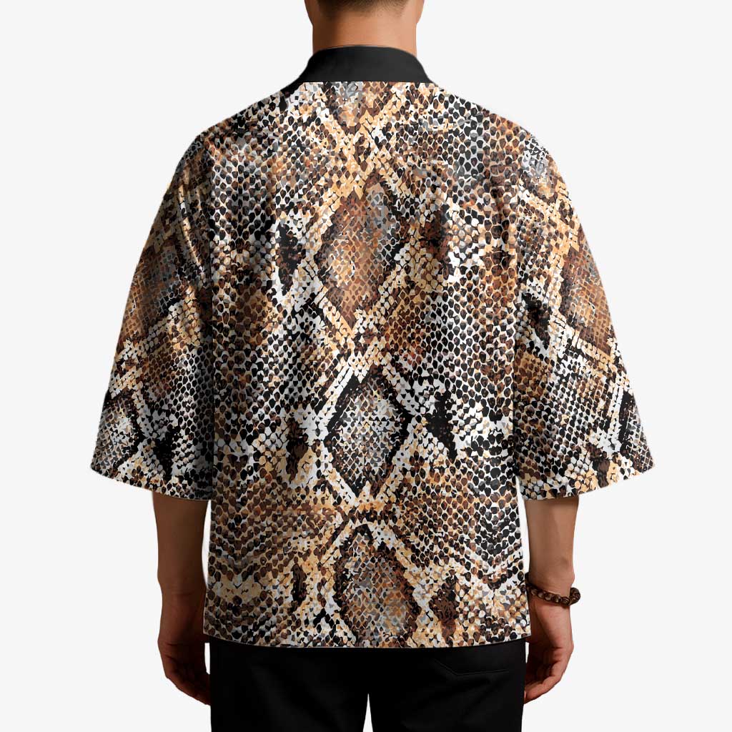 Wild Animal Skins Kimono Vintage Snake Skin Pattern - Wonder Print Shop