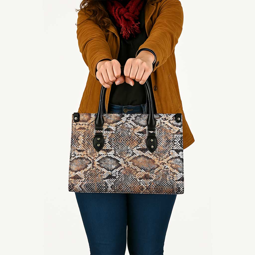 Wild Animal Skins Leather Bag Vintage Snake Skin Pattern - Wonder Print Shop