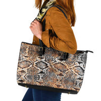 Wild Animal Skins Leather Tote Bag Vintage Snake Skin Pattern - Wonder Print Shop