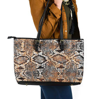 Wild Animal Skins Leather Tote Bag Vintage Snake Skin Pattern - Wonder Print Shop