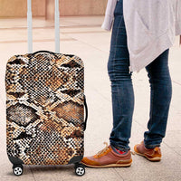 Wild Animal Skins Luggage Cover Vintage Snake Skin Pattern - Wonder Print Shop
