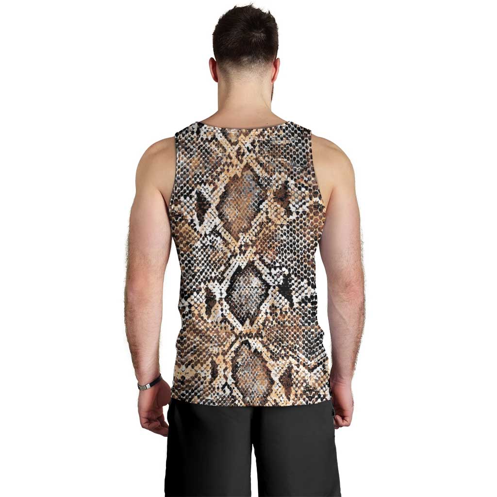 Wild Animal Skins Men Tank Top Vintage Snake Skin Pattern - Wonder Print Shop