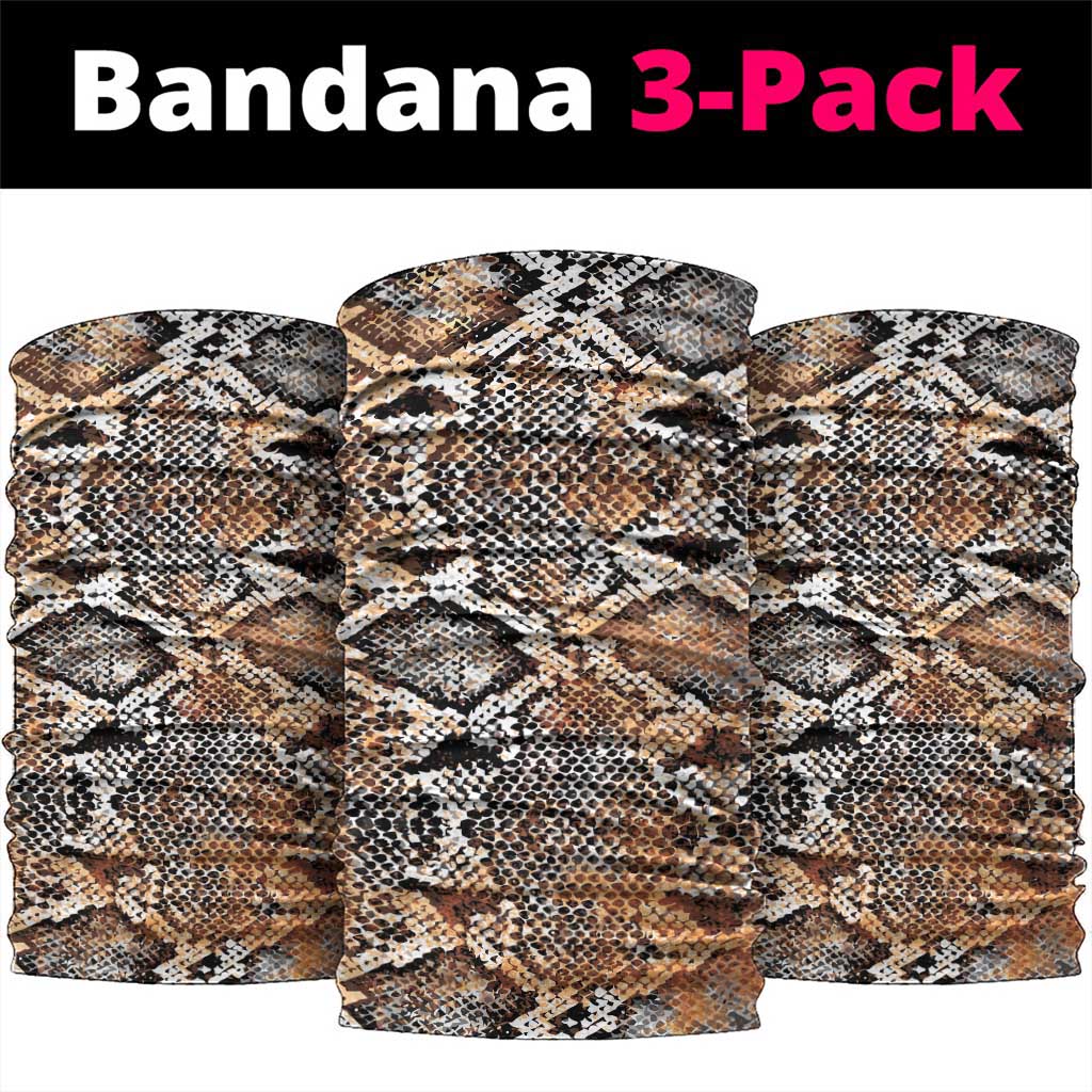 Wild Animal Skins Neck Gaiter Vintage Snake Skin Pattern - Wonder Print Shop