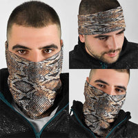 Wild Animal Skins Neck Gaiter Vintage Snake Skin Pattern - Wonder Print Shop