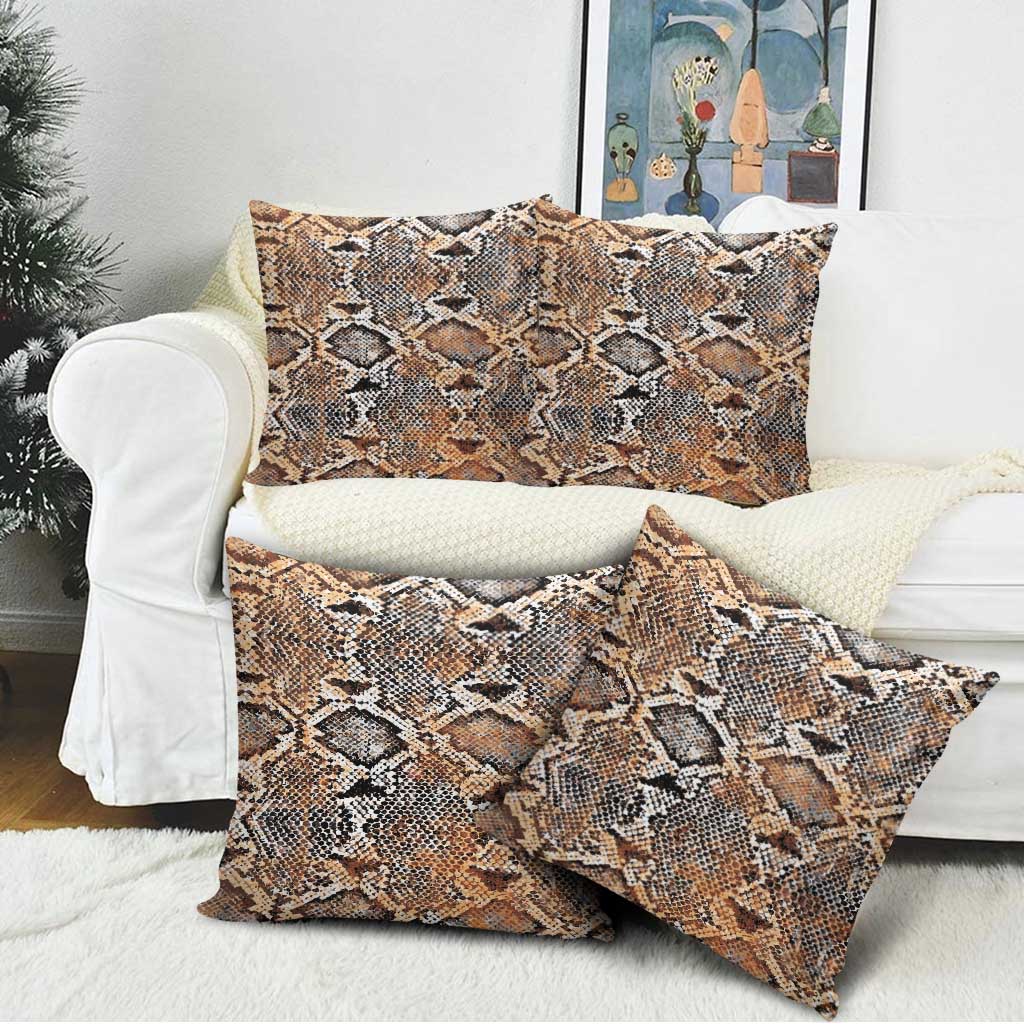 Wild Animal Skins Pillow Cover Vintage Snake Skin Pattern - Wonder Print Shop