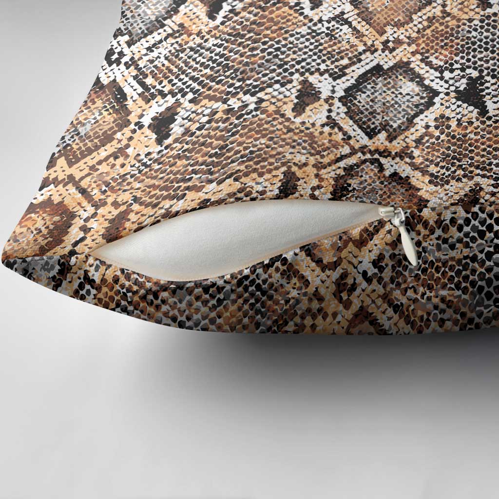 Wild Animal Skins Pillow Cover Vintage Snake Skin Pattern - Wonder Print Shop