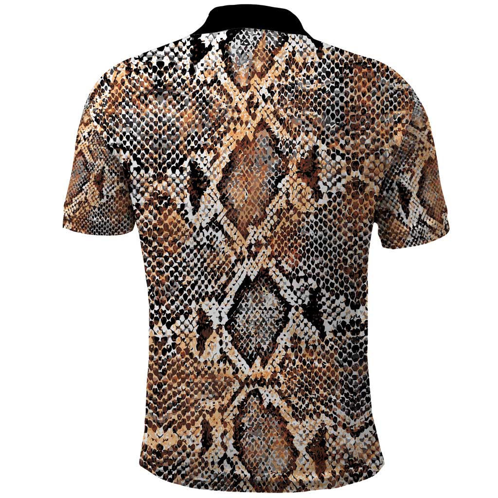Wild Animal Skins Polo Shirt Vintage Snake Skin Pattern - Wonder Print Shop