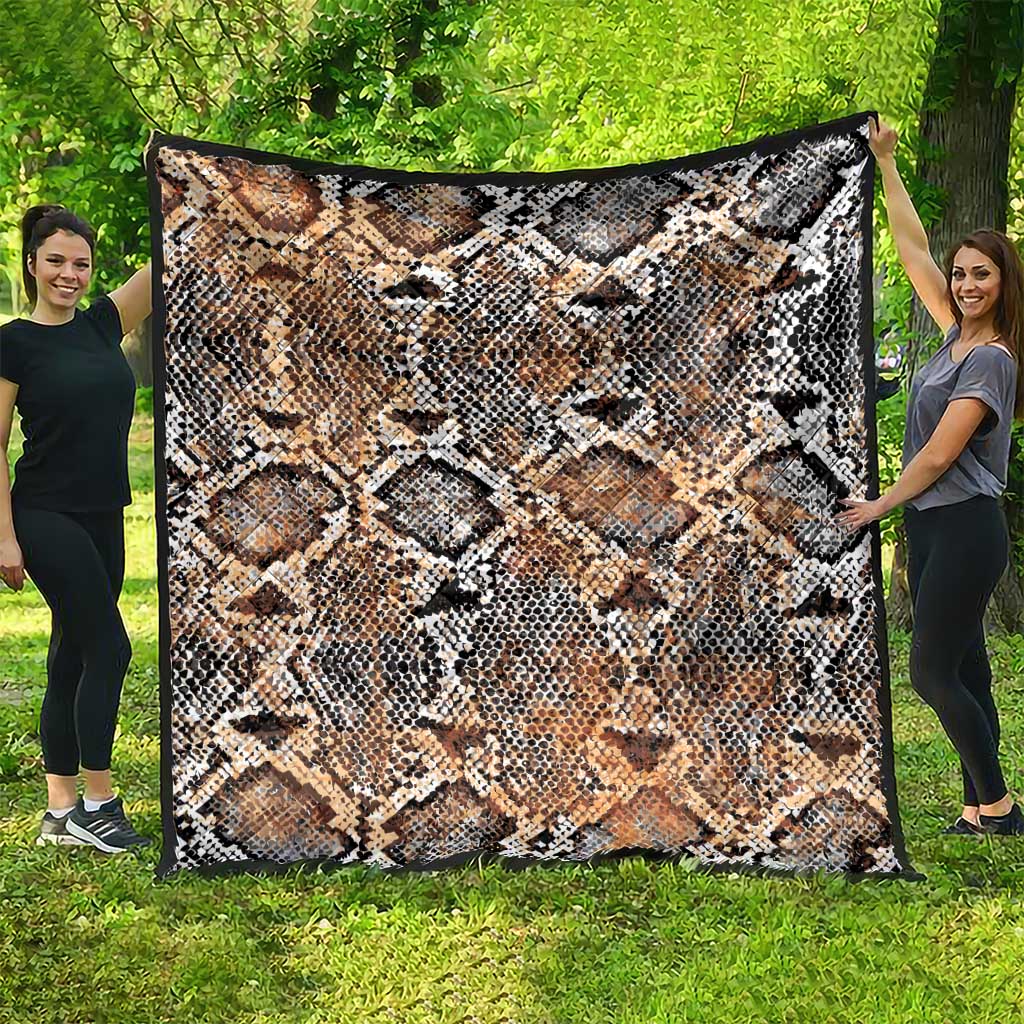 Wild Animal Skins Quilt Vintage Snake Skin Pattern - Wonder Print Shop