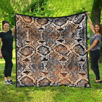 Wild Animal Skins Quilt Vintage Snake Skin Pattern - Wonder Print Shop