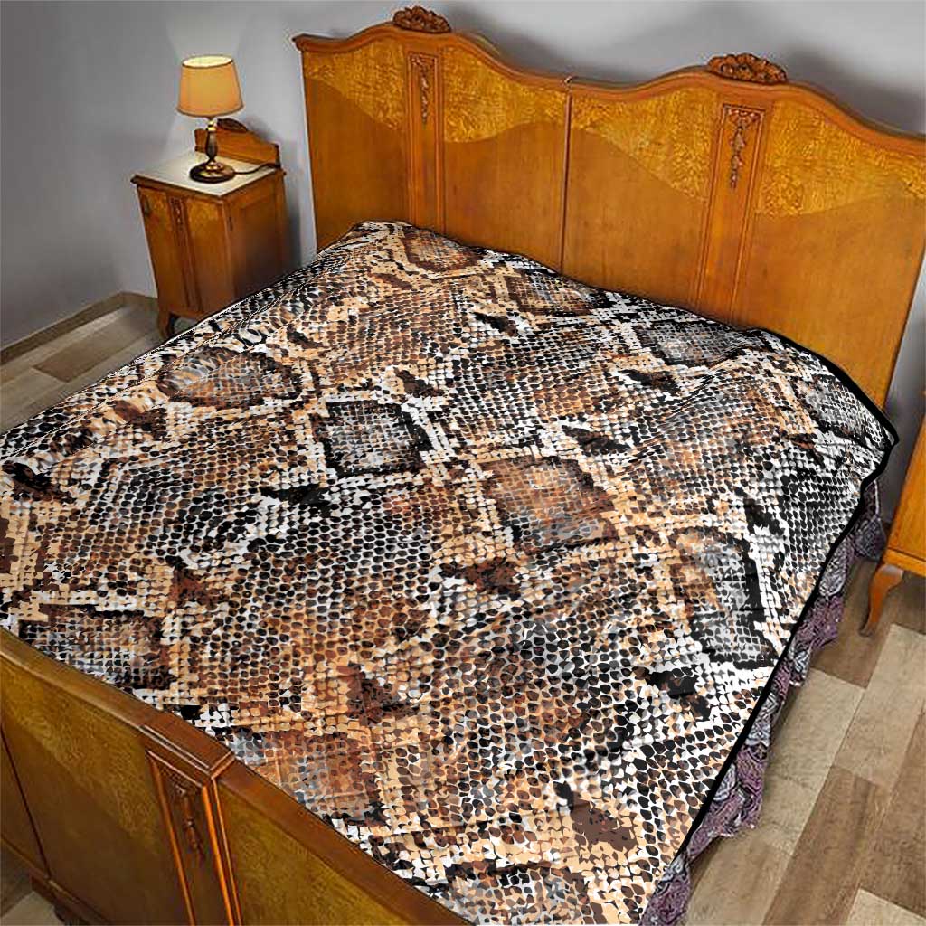 Wild Animal Skins Quilt Vintage Snake Skin Pattern - Wonder Print Shop
