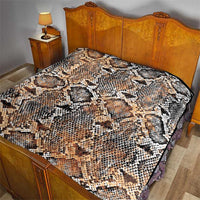Wild Animal Skins Quilt Vintage Snake Skin Pattern - Wonder Print Shop