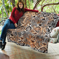Wild Animal Skins Quilt Vintage Snake Skin Pattern - Wonder Print Shop