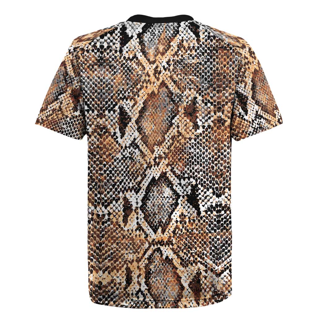 Wild Animal Skins Rugby Jersey Vintage Snake Skin Pattern - Wonder Print Shop