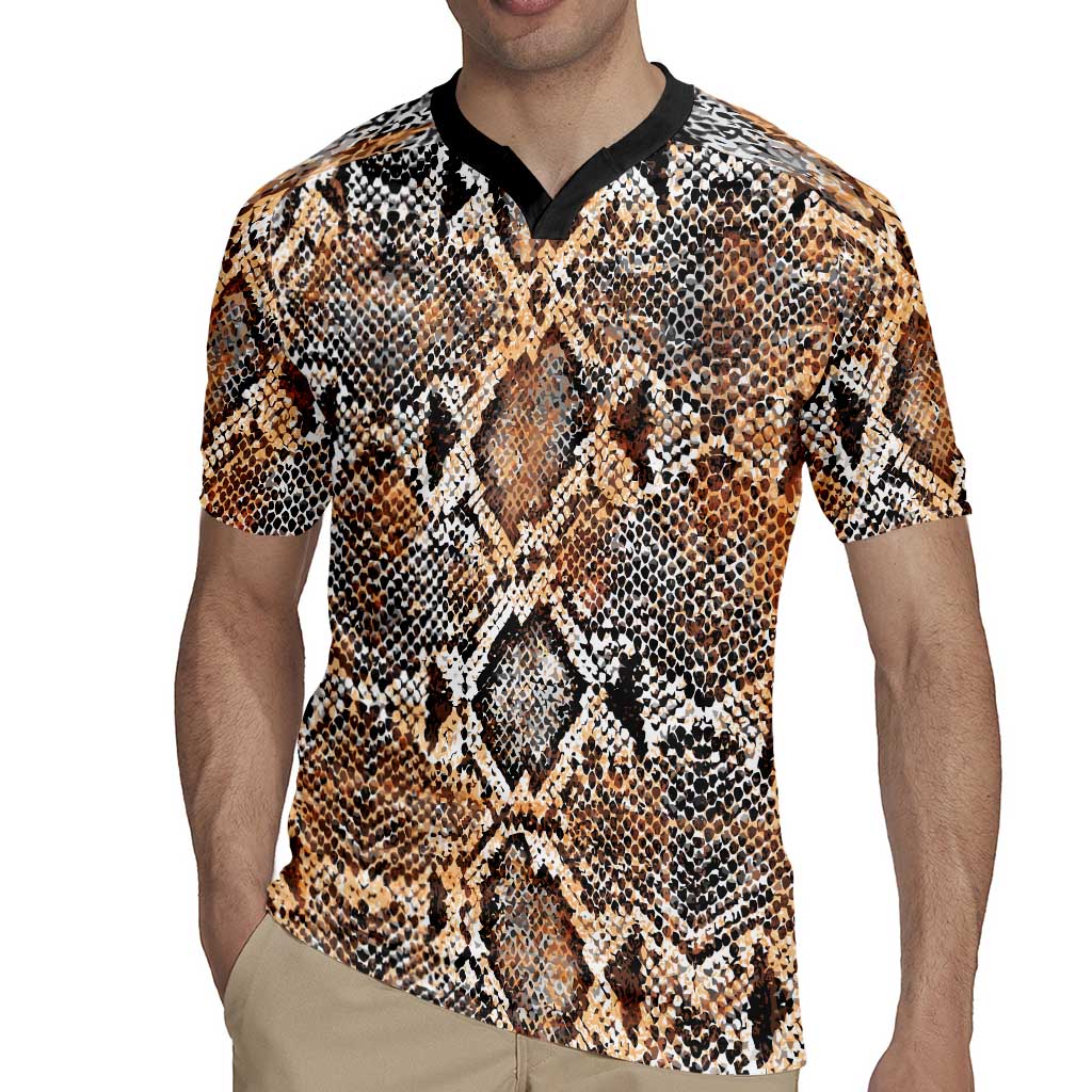 Wild Animal Skins Rugby Jersey Vintage Snake Skin Pattern - Wonder Print Shop